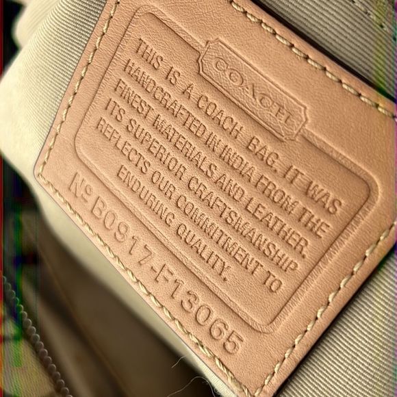 Coach brown signature canvas braided tassel shoulder bag purse - Picture 11 of 13